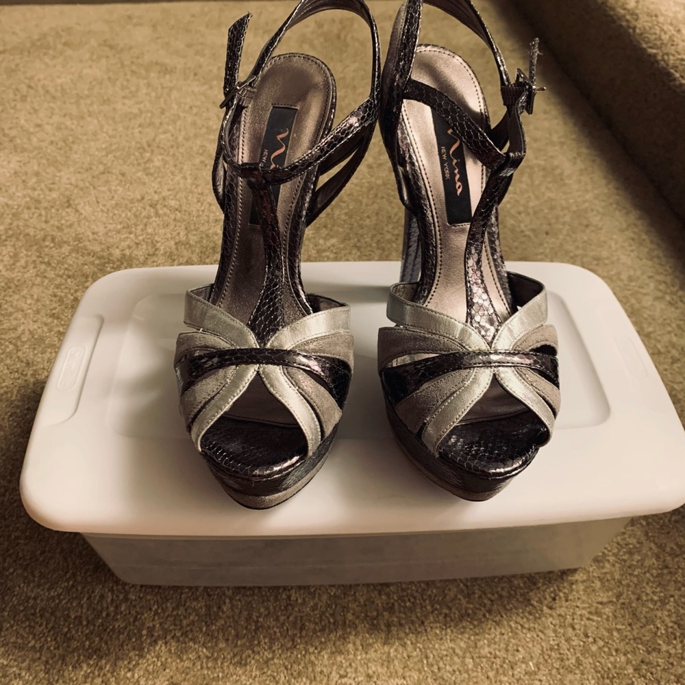Silver Strap Stilletos